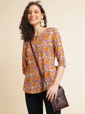 Dressberry Party Printed Women Multicolor Top